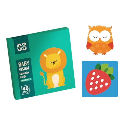 Baby Karten Hoher Kontrast Baby Spielzeug Schwarz Weiß Karten Sensorisches Spielzeug Neugeborenes Geschenk Für Babys Gehirnentwicklung Schwarz Weiß Blitzs Hoher Kontrast Sensorisch von Storage Bag
