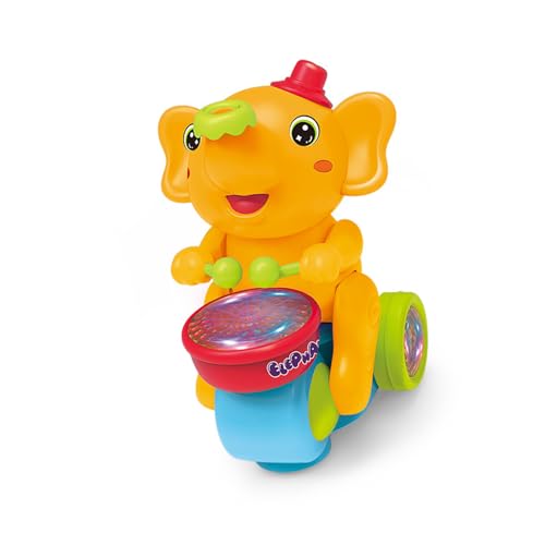 Storage Bag Elefant Schlagzeugerspielzeug Für Kleinkind Fördert Koordination Und Fantasie Mit Musik Und Blinkendem Lichthalt Geschenk Auge Koordination Spielzeug von Storage Bag