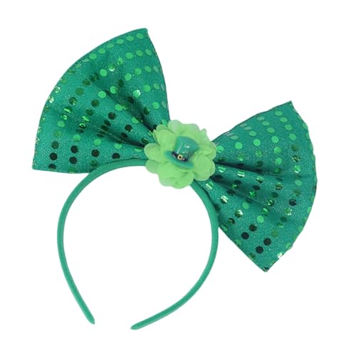 Glitzernde Stirnband Shamrock Foto Requisiten Spaß Large Bowknot Stirnband Party Blingbling Karaoke Party Haar Hoop Lepechaun Thema Haarzubehör Accessoire Glitzernde Stirnband Shamrock Foto Requisiten Spaß Large Bowknot Stirnband Party Blingbling Karaoke Party Haar Hoop Lepechaun Thema Haarzubehör Accessoire von Storage Bag