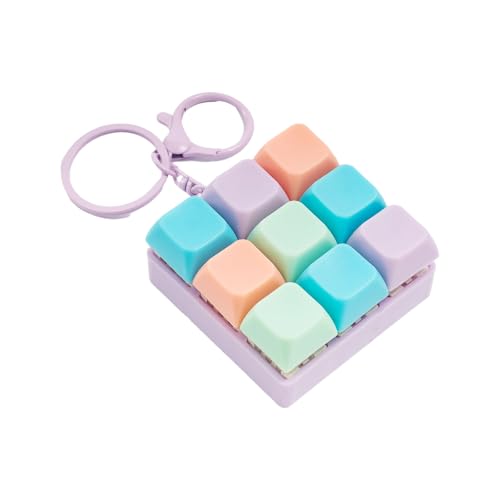 Klicken Sie Auf 9 Schlüsselketten Tragbares Schreibtischspielzeug Mit Feedbacks Ruhe Stress Reliever Für Sorge Relief & Konzentratgeschenk Für Tastaturbegeisterte von Storage Bag
