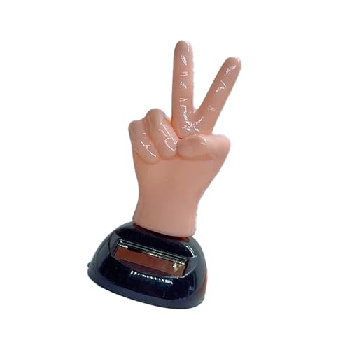 Kreativer Solarfinger Bobbleheart Spielzeugfreundlicher Armaturenbrettstile Amüsant Solarschüttler Fingerspielzeug Für Autos Und Schreibtische von Storage Bag