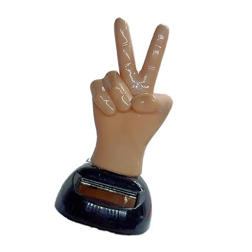 Kreativer Solarfinger Bobbleheart Spielzeugfreundlicher Armaturenbrettstile Amüsant Solarschüttler Fingerspielzeug Für Autos Und Schreibtische von Storage Bag
