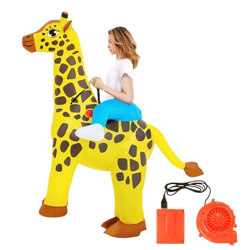 Lebensgröße Giraffe Aufblasbarer Anzug Mit Eingebauter Fan Easy Inflation Halloween Kostüm Spaß Foto Requisiten Carnival Cosplay Tieranzug Lebensgröße Giraffe Aufblasbarer Anzug Mit Eingebauter Fan Easy Inflation Halloween Kostüm Spaß Foto Requisiten Carnival Cosplay Tieranzug von Storage Bag