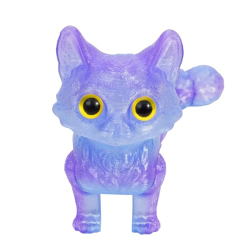 Movable Tail Kätzchen Modell Figur Statue Figur Mit Joint Design Geschenk Für Geburtstagsfeiertag Kinder Geburtstagsfeier Cartoon Kätzchen Figurine von Storage Bag