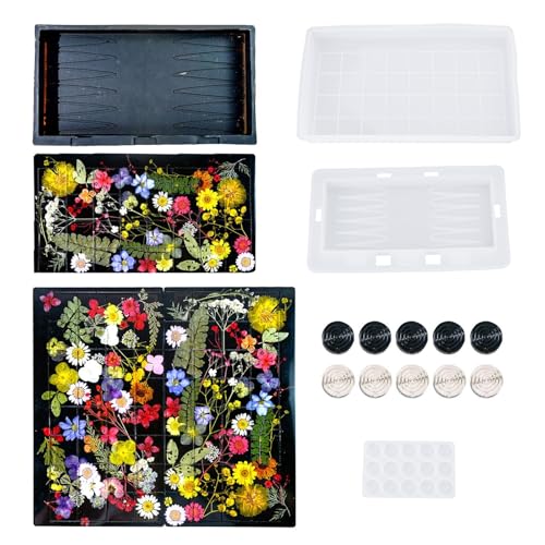 Personalisierte Checkers Und Schachorganisatoren Harzformen Aufbewahrungscontainerform Für Kreative Spiele Und Handwerksprojekte Handwerkliche Schach Set von Storage Bag