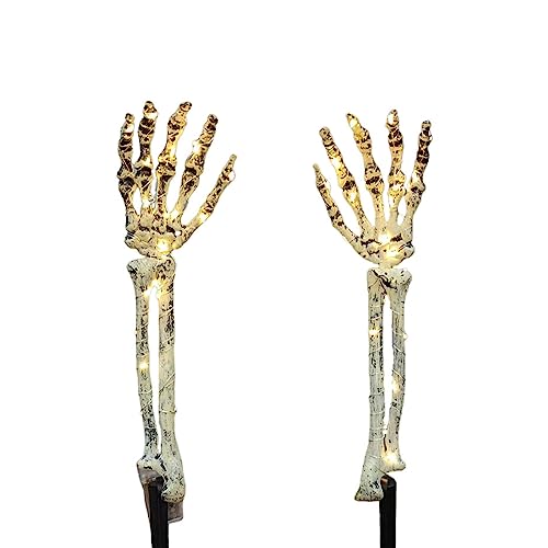 Skelett Arm Stakes Scary Party Requisiten Glühende Geisterarm Pfahl Praxis Witzprops Festival Rasen Halloween Dekorationen Skelett Dekoration Für Haus Halloween Dekorationen Innenräume von Storage Bag