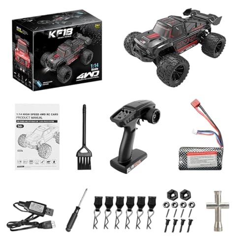 Storage Bag 1/14 Skala Bürstenloser Fernbedienungsauto High Speed ​​Racing Erreicht 60 Km/h Mit 3S Batterien Für Outdoor Abenteuer Bürstenlosen Fernbedienungsauto von Storage Bag