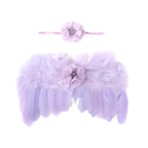 Storage Bag Baby Photostudio Accessoires Angel Wing & Kopfschmuck Fotografie Requisiten Säugling Photoshooting Kleidung Neugeborene Foto Kostüm Baby Haarzubehör von Storage Bag