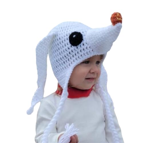 Storage Bag Beliebter Häkelcartoon Weiche Mütze Süße Handgefertigte Kopfbedeckung Mädchen Jungen Kinder Schöne Strickohrlape Kinder Gestrickt Accessoire Lustig von Storage Bag