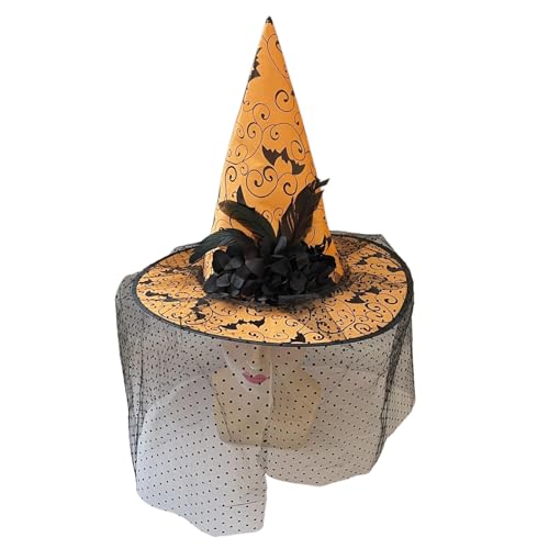 Storage Bag Eleganter Hexenhut Mit Dekorativen Blumenzaubererhut Für Cosplays Event Und Thematische Versammlungen Gothic Party Für Halloween Event von Storage Bag