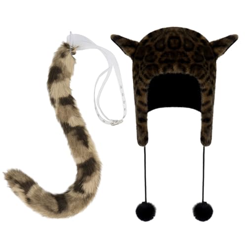 Storage Bag Frauen Warme Winterhut Ohren Winterhut Und Pelziger Schwanzplüschohren Für Frauen Mädchen Halloween Cosplay Mode Tail Set Storage Bag Frauen Warme Winterhut Ohren Winterhut Und Pelziger Schwanzplüschohren Für Frauen Mädchen Halloween Cosplay Mode Tail Set von Storage Bag