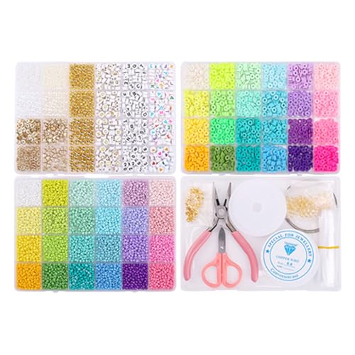 Storage Bag Freundschaftsarmband Kits Armband Making Kits Mit Tonperlen Seedes Perlenbrief Mit Charme Um Freundschaftsbrief Zu Schließen von Storage Bag