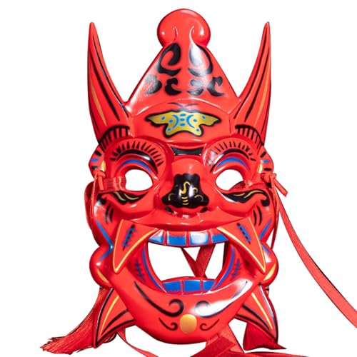 Storage Bag Handgemalte Maske Halloween Cosplay Maske Masquerade Dekoration Halloween Kostümzubehör Für Männer Frauen Einzigartig von Storage Bag