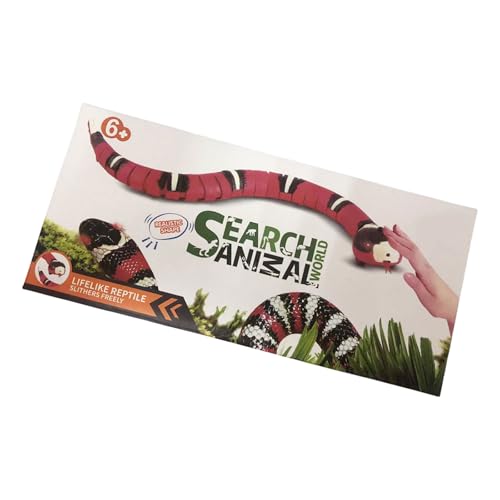 Storage Bag Katzensensoren Spielzeug Wiederaufladbare Teaser Schlange Interaktive Spielzeug Selbst Spielen Innenkannen Geschenk Fernbedienung Schlange Realistischer Streich Für Kinder Realistisch von Storage Bag
