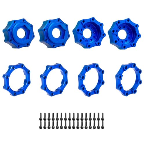 Storage Bag Langlebiger Verlängerter Radadapter Metall Hexagon Adapter Set Teil Für Fernbedienungspfusspielzeug Zubehör Sechskantadapter Für Fernbedienungsauto Spielzeug Eingestellt von Storage Bag