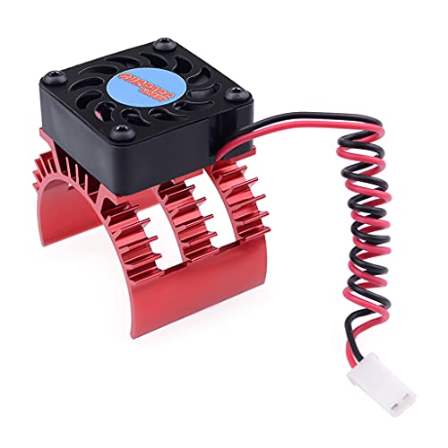 Storage Bag Metallkühlungslüfter Motor Kühlkörper Für 1/10 Auto 540 550 3650 Größe Bürstenloser Motor Motor Haltbares Autozubehör von Storage Bag