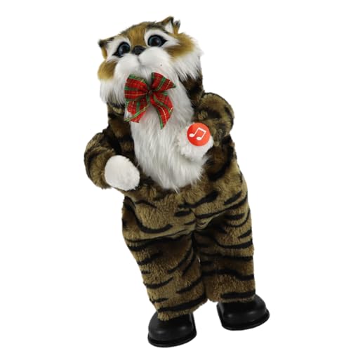 Storage Bag Miniatur Kätzchen Schönes Ausgestopftes Spielzeug Klassischer Song Kätzchen Figur Für Weihnachten Und Neujahr Tun Als Würde Man Katzen Spielzeug Spielen von Storage Bag