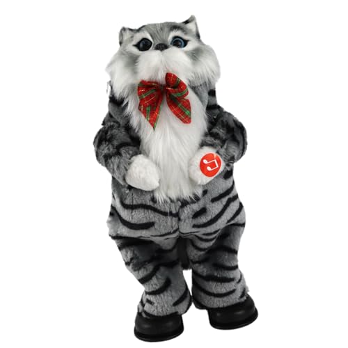Storage Bag Miniatur Kätzchen Schönes Ausgestopftes Spielzeug Klassischer Song Kätzchen Figur Für Weihnachten Und Neujahr Tun Als Würde Man Katzen Spielzeug Spielen von Storage Bag