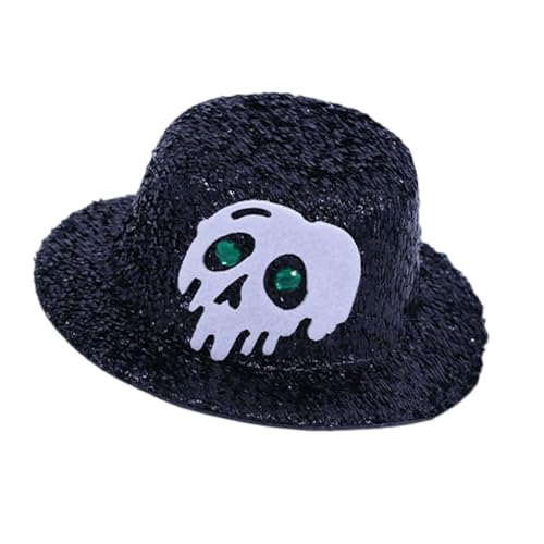 Storage Bag Minis Haare Clips Party Hüte Clip Auf Designs Skeletthut Haarclips Dekorative Accessoires Für Halloween Cosplay Dekorative Accessoires von Storage Bag