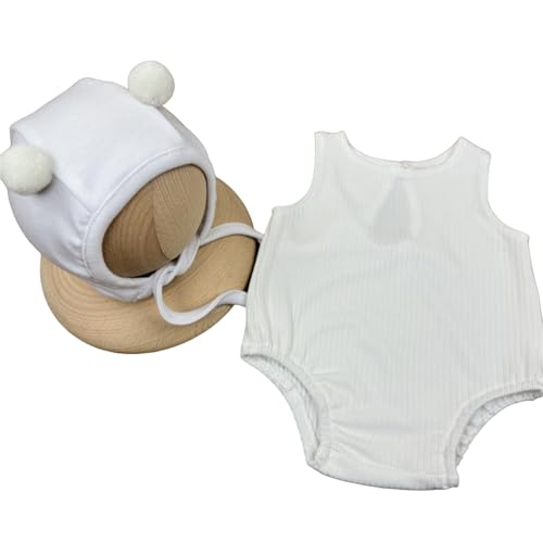 Storage Bag Neugeborene Babyfotografie Kleidung Requisiten Baby Fotoshootings Outfits & Ärmellose Strampler Niedlicher Bärenmodellierung Kleidung Photoshooting Essentials von Storage Bag