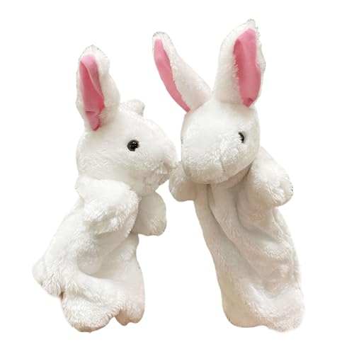 Storage Bag Tierhandpuppen Hasen Handpuppen Set Ausgestopftes Tiere Plüsch Spielzeug Perfekte Größe Die Auf Hände des Erwachsenen des Kleinkindes Passt. von Storage Bag