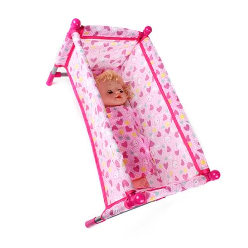 Tragbare Robuste Kunststoffmaterialien Krippenbettspielzeugzubehör Für Puppendekoration Für Dollhouses Möbel Täglich Freizeitgebrauch Tun Play Spielzeug von Storage Bag