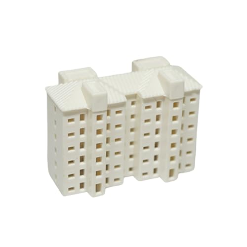 Unbemaltes Miniatur Apartmentgebäude Modell Realistische Wohnhäuser Für Handwerkslandschaften 1/800S 1/500 Skala von Storage Bag
