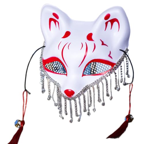 Venezianer Maske Maskerade Maske Strasssteine Halbgesicht Halloween Füchse Mardi Gras Für Partyfüchse Venezianer Halbgesicht Halloween Masquerade von Storage Bag