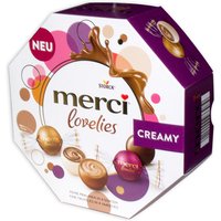 Merci Lovelies Creamy, gefüllte Schokokugeln, 4 Sorten, 185g Merci Lovelies Creamy, gefüllte Schokokugeln, 4 Sorten, 185g von Storck