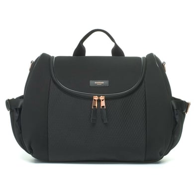 storksak Wickelrucksack Poppy Luxe Black Scuba storksak Wickelrucksack Poppy Luxe Black Scuba von Storksak