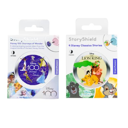 StoryPhones StoryShield - Disney 100 Journeys of Wonder Bundle mit "König der Löwen" - Bildschirmfreie Audio-Story für Kinder von StoryPhones