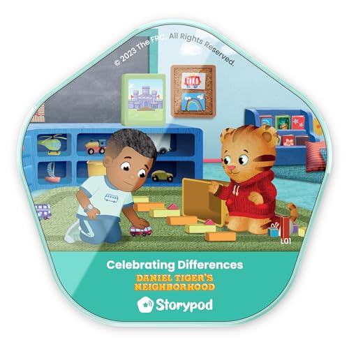 Storypod Unterschiede mit Daniel-Tiger feiern | Token für das Storypod Audio-Lernsystem | SEL Audio-Lernen & interaktiver Spaß von Storypod