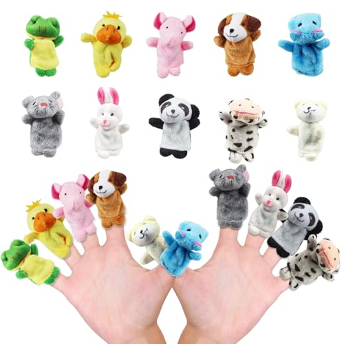 Strehknewen 10 Stück Fingerpuppen Set, Fingerpuppen für Kinder, Fingerpuppen Tiere, Mehrfarbig Plüschfiguren für Kindergeburtstag, Party Mitgebsel und Geschenkideen für Jungen und Mädchen Strehknewen 10 Stück Fingerpuppen Set, Fingerpuppen für Kinder, Fingerpuppen Tiere, Mehrfarbig Plüschfiguren für Kindergeburtstag, Party Mitgebsel und Geschenkideen für Jungen und Mädchen von Strehknewen