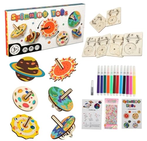 Strehknewen Holzkreisel Kreisel Für Kinder Bastelset, 12 Pieces Tops for Painting and Crafts Wooden Spinning Tops for Party Bags, Bastelset Kinder Ab 4-12 Jahre Mitgebsel Kindergeburtstag Strehknewen Holzkreisel Kreisel Für Kinder Bastelset, 12 Pieces Tops for Painting and Crafts Wooden Spinning Tops for Party Bags, Bastelset Kinder Ab 4-12 Jahre Mitgebsel Kindergeburtstag von Strehknewen