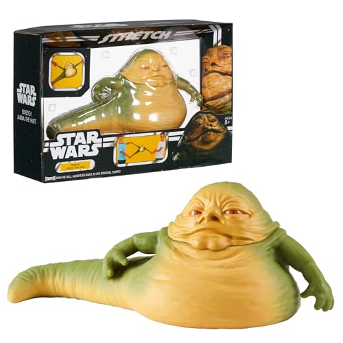 Stretch - Star Wars Jabba The Hutt, Dehnbare Puppe, klassischer Filmcharakter der Star Wars, offizielles Lizenzprodukt, für Sammler, 5 Jahre, berühmt (TR402000) von STRETCH ARMSTRONG