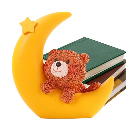 Streysisl Bär und Mond Kuchen Topper - Dekorative Skulptur für Schreibtisch - Dekorative Tischplatte Ornament Kuchendekoration Mond Bär Skulptur für Zuhause Tisch Streysisl Bär und Mond Kuchen Topper - Dekorative Skulptur für Schreibtisch - Dekorative Tischplatte Ornament Kuchendekoration Mond Bär Skulptur für Zuhause Tisch von Streysisl