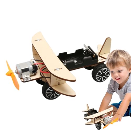 Streysisl Holzflugzeuge für Flugzeuge, Holz-Flugzeugset, Modell-Puzzle aus Holz | elektrisches Spielzeug zum Montieren, Bastelhobby, lustiges und lehrreiches Spielzeug für 6 bis 12 von Streysisl