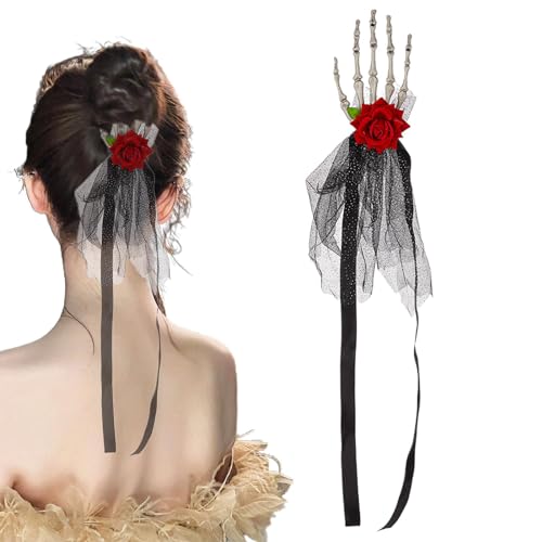 Streysisl Skelett-Hand-Stirnband, Gothic-Blumenhelm | Halloween-Stirnband-Festivalfrisur, Haarnadeln für Halloween-Helm, Skelett-Helm Streysisl Skelett-Hand-Stirnband, Gothic-Blumenhelm | Halloween-Stirnband-Festivalfrisur, Haarnadeln für Halloween-Helm, Skelett-Helm von Streysisl