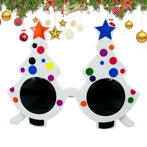 Streysisl Weihnachtsbrille, Urlaubsdekorationsbrille – dekorative Sonnenbrille für Weihnachtsferien, niedliche Urlaubsdekoration von Streysisl