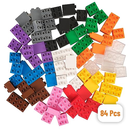 Big Briks - Premium-Bausteine - kompatibel mit großen Bausteinen Aller führenden Marken - nur für Steine mit großen Noppen geeignet - 84 Stück - Schwarz, Blau, Braun,Transparent, Grau, Grün und mehr Big Briks - Premium-Bausteine - kompatibel mit großen Bausteinen Aller führenden Marken - nur für Steine mit großen Noppen geeignet - 84 Stück - Schwarz, Blau, Braun,Transparent, Grau, Grün und mehr von Strictly Briks