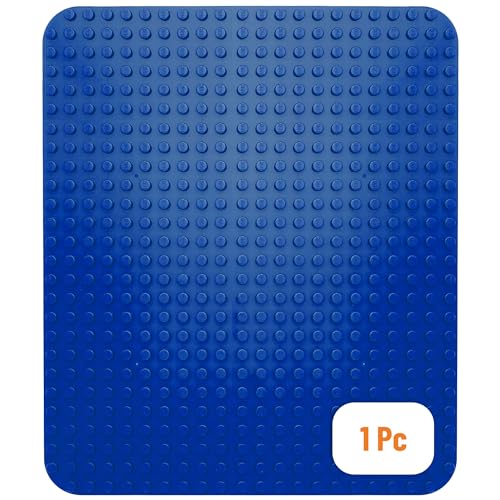 Premium-Bauplatte - kompatibel mit Bausteinen Aller führenden Marken - nur für Steine mit großen Noppen geeignet - 15" x 10,5" (38,1 x 26,7 cm) - Blau von Strictly Briks