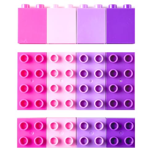 Strictly Briks Big Briks - Kinder Bausteinset - 100 % kompatibel mit großen Bausteinen - Rosa, Magenta, Lavendelfarben & Lila - 84 Teile Strictly Briks Big Briks - Kinder Bausteinset - 100 % kompatibel mit großen Bausteinen - Rosa, Magenta, Lavendelfarben & Lila - 84 Teile von Strictly Briks