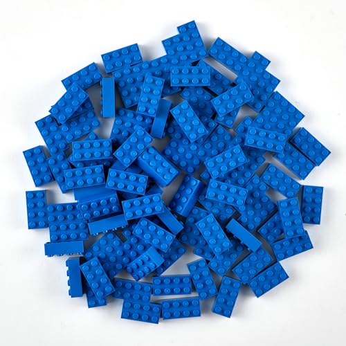 Strictly Briks Classic Briks - Bausteine-Set für kreatives Spielen - 100% kompatibel mit Allen führenden Bausteinmarken - 2 x 4 Noppen - Blau - 96-teiliges Set Strictly Briks Classic Briks - Bausteine-Set für kreatives Spielen - 100% kompatibel mit Allen führenden Bausteinmarken - 2 x 4 Noppen - Blau - 96-teiliges Set von Strictly Briks