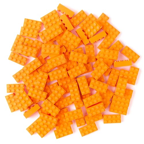 Strictly Briks Classic Briks - Bausteine-Set für kreatives Spielen - 100% kompatibel mit Allen führenden Bausteinmarken - 2 x 4 Noppen - Orange - 96-teiliges Set Strictly Briks Classic Briks - Bausteine-Set für kreatives Spielen - 100% kompatibel mit Allen führenden Bausteinmarken - 2 x 4 Noppen - Orange - 96-teiliges Set von Strictly Briks
