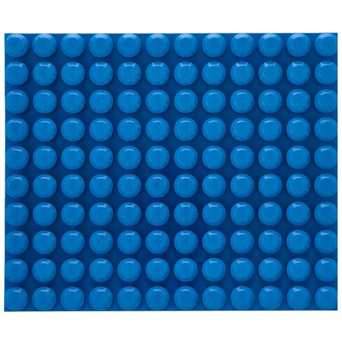 Strictly Briks - Große Bauplatte für Anfänger - große Noppen für Kleinkinder geeignet - stapelbar - perfekte Passform - 12,5“ x 15“ (31,75 x 38,1 cm) - Blau von Strictly Briks