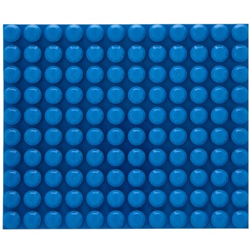 Strictly Briks - Große Bauplatte für Anfänger - große Noppen für Kleinkinder geeignet - stapelbar - perfekte Passform - 12,5“ x 15“ (31,75 x 38,1 cm) - Blau von Strictly Briks