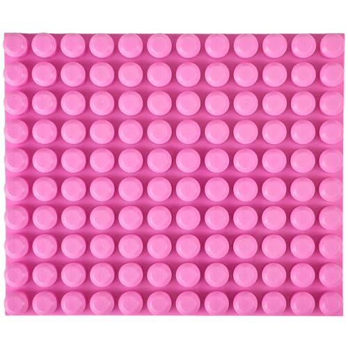 Strictly Briks - Große Bauplatte für Anfänger - große Noppen für Kleinkinder geeignet - stapelbar - perfekte Passform - 12,5“ x 15“ (31,75 x 38,1 cm) - Pink von Strictly Briks
