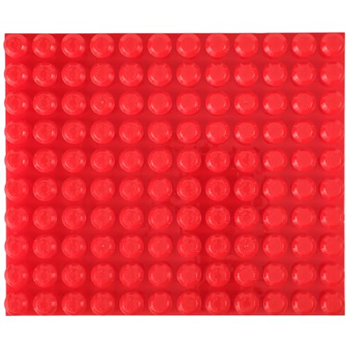 Strictly Briks - Große Bauplatte für Anfänger - große Noppen für Kleinkinder geeignet - stapelbar - perfekte Passform - 12,5“ x 15“ (31,75 x 38,1 cm) - Rot von Strictly Briks