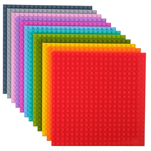 Strictly Briks - Klassische Bauplatten - 100% kompatibel mit Allen führenden Marken - zum Bauen von Türmen, Tischen & mehr 15 x 15 cm - 12 Stück Strictly Briks - Klassische Bauplatten - 100% kompatibel mit Allen führenden Marken - zum Bauen von Türmen, Tischen & mehr 15 x 15 cm - 12 Stück von Strictly Briks