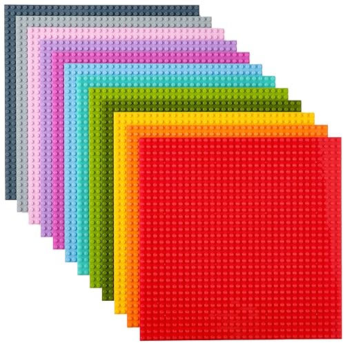 Strictly Briks - Klassische Bauplatten - 100 % kompatibel mit Allen führenden Marken - zum Bauen von Türmen, Tischen & mehr 25,4 x 25,4 cm - 12 Stück Strictly Briks - Klassische Bauplatten - 100 % kompatibel mit Allen führenden Marken - zum Bauen von Türmen, Tischen & mehr 25,4 x 25,4 cm - 12 Stück von Strictly Briks
